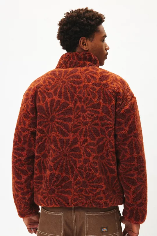 Parks Project UO Exclusive High Desert Wildflower Fleece Quarter Snap Sweatshirt
